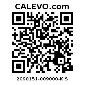 Calevo.com pricetag 2090151-009000-K S